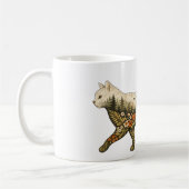 Mug Chat Boho — Nom personnalisé Fleur Chat & Cadeau d (Gauche)