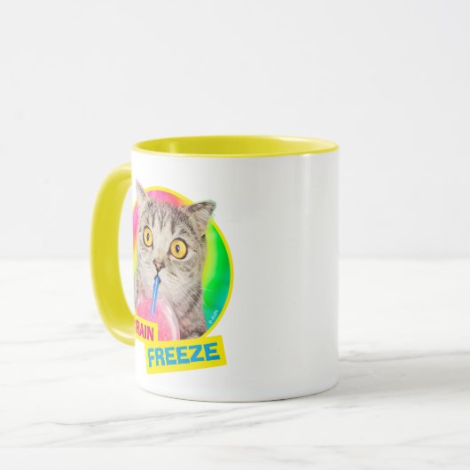 Mug Chat Boire à la rousse (Devant gauche)