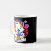Mug chat Boire Boba Tea Cartoon Kawaii (Devant gauche)