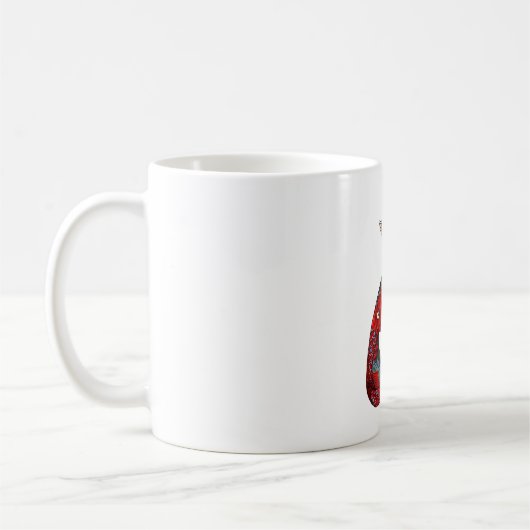 Mug Chat Boire Café Avec Poisson Tatouage Chat & Café (Gauche)