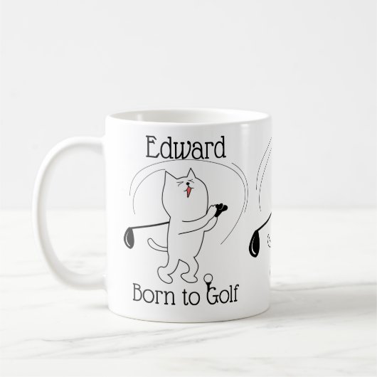 Mug Chat Born au Golf (Gauche)