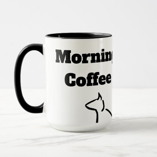 Mug Chat café du matin (Gauche)