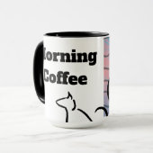 Mug Chat café du matin (Devant gauche)