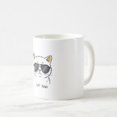 Mug Chat Calico Cool avec Lunettes de Soleil (Devant droit)