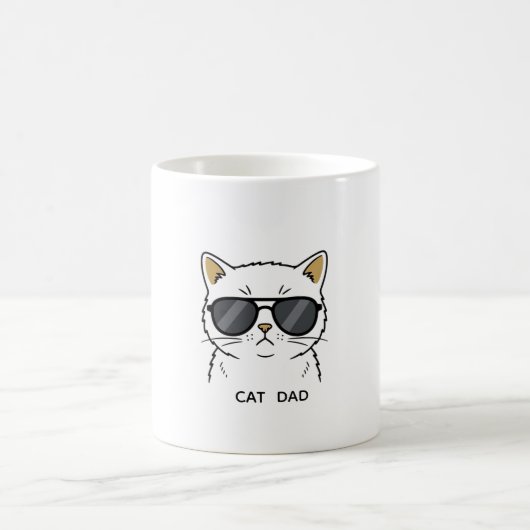 Mug Chat Calico Cool avec Lunettes de Soleil (Centre)