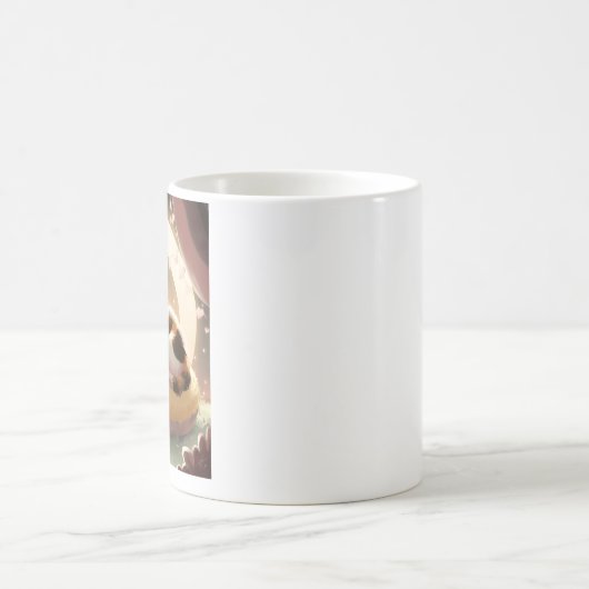 Mug Chat calico dormant, chatte cuite nap (Centre)