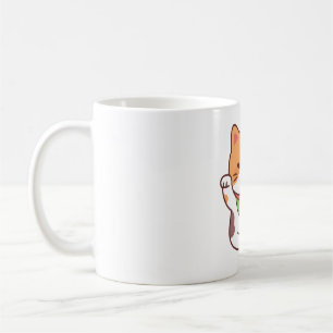 Mug Chat Calico Lucky Cute Avec Carrelage Mahjong Drôl