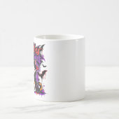 Mug Chat calicot vampire de nuit effrayante (Centre)