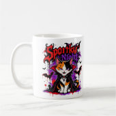 Mug Chat calicot vampire de nuit effrayante (Gauche)