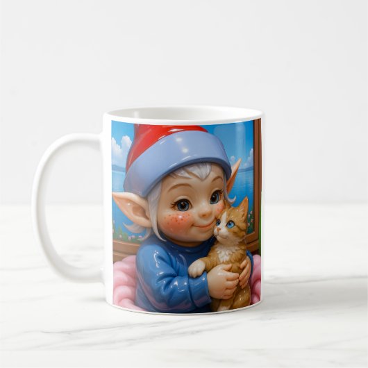 Mug Chat câlin elfe (Gauche)