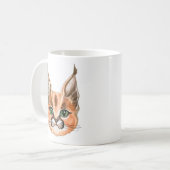 Mug Chat caracal personnalisé (Devant gauche)