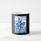 Mug Chat cavalier sorcier drôle mème mignon  (Centre)