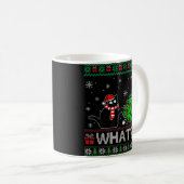 Mug Chat Ce Chat Noir Drôle Poussant Arbre De Noël (Devant droit)
