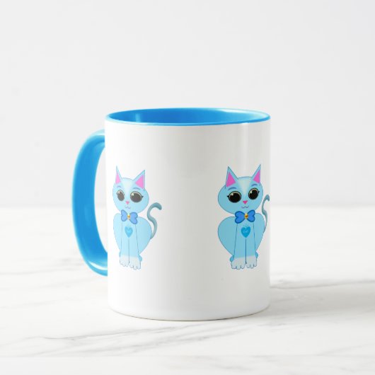 Mug Chat céleste mignon (Devant gauche)