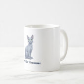 Mug Chat céleste rêveur de minuit (Devant droit)