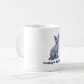 Mug Chat céleste rêveur de minuit (Devant gauche)