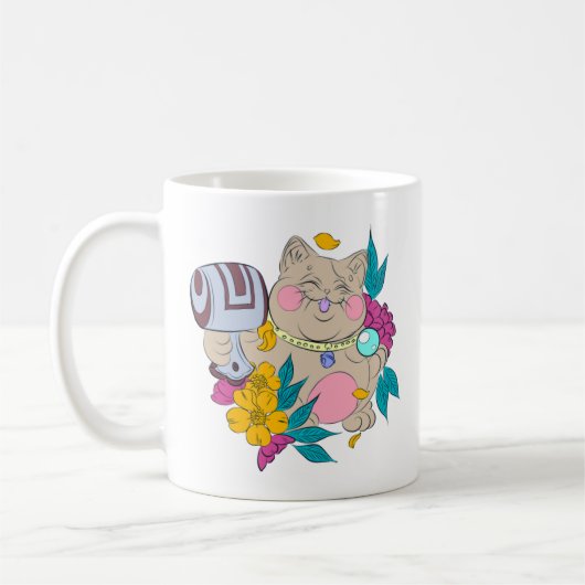 Mug chat chanceux (Gauche)