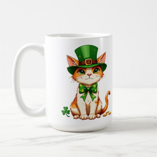 Mug Chat chanceux de la Saint-Patrick (Gauche)
