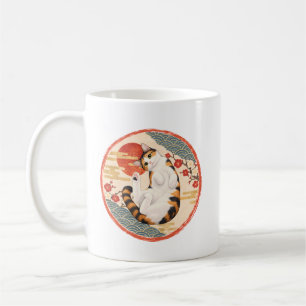 Mug Chat Chanceux Japonais - Art Traditionnel Japonais