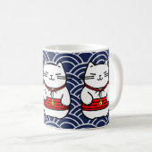 Mug Chat chanceux japonais ou Maneki-Neko (Devant droit)