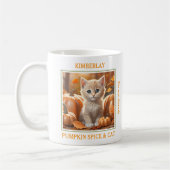 Mug Chat Chat Chat Citrouille Épice Nom Amoureux des c (Gauche)