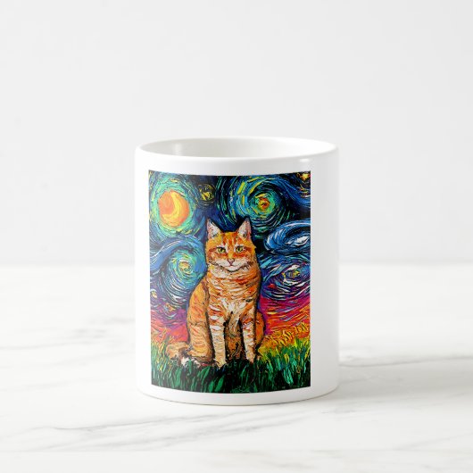 Mug Chat, Chat de nuit étoilé, Chat pour femmes, Chat  (Centre)