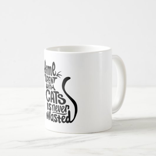 Mug Chat Chats Amoureux des chats animal Kitten mignon (Devant droit)