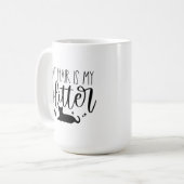 Mug Chat cheveux est ma Parties scintillant (Devant gauche)