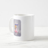 Mug Chat chic de Kitty sur le scooter rose (Devant gauche)