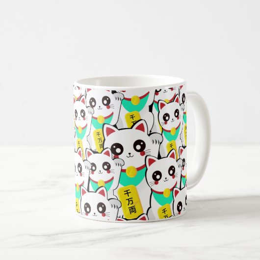Mug Chat chinois chanceux (Devant droit)