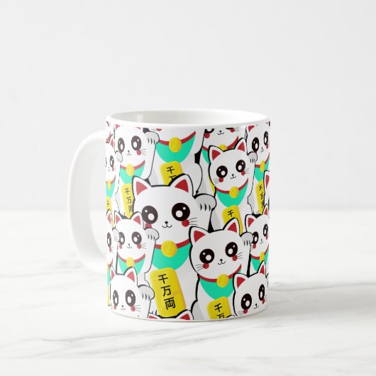 Mug Chat chinois chanceux (Devant gauche)