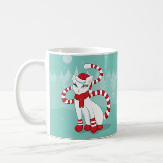 Mug Chat Christmas Mood - Vacances Prêt Kitty (Gauche)