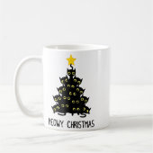 Mug Chat Christmas Tree mignonne Noir Kitten Lover Meo (Gauche)