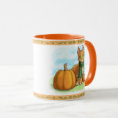 Mug Chat citrouille (Devant droit)