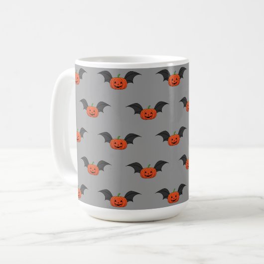 Mug Chat Citrouille d'Halloween (Devant gauche)
