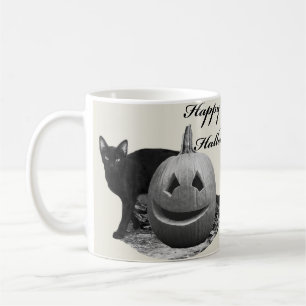 Mug Chat & Citrouille Joyeux Halloween