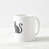 Mug Chat Classique Dos Arché � Silhouette Halloween Vi (Devant droit)