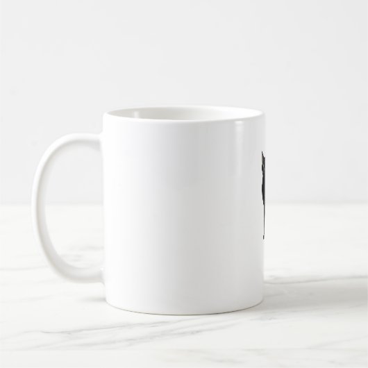 Mug Chat Classique Dos Arché � Silhouette Halloween Vi (Gauche)