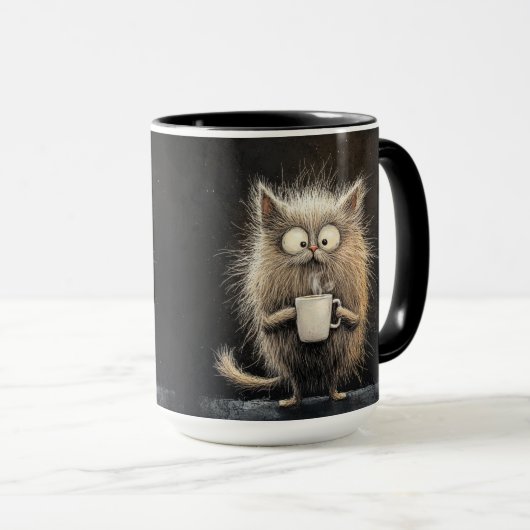 Mug Chat Coffee Buzz (Devant droit)