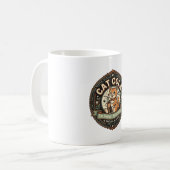 Mug Chat Cola Chat Étiquette de Boisson Gazeuse Chat V (Devant gauche)