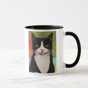Mug Chat coloré de smoking