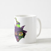 Mug Chat coloré effrayant (Devant droit)