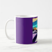 Mug Chat conduisant une voiture de course (Gauche)