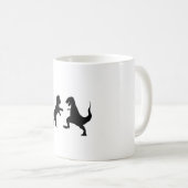 Mug chat contre t-rex (Devant droit)