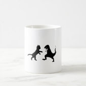 Mug chat contre t-rex (Centre)