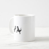 Mug chat contre t-rex (Devant gauche)