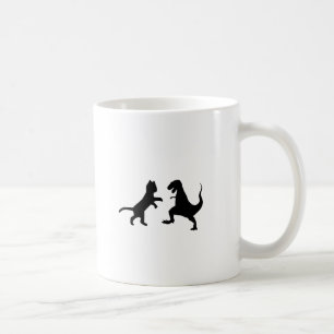 Mug chat contre t-rex