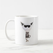 Mug Chat cool avec lunettes de soleil (Gauche)