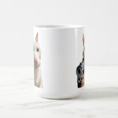Mug Chat Cool Avec Pistolet Mème Drôle (Centre)