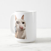 Mug Chat Cool Avec Pistolet Mème Drôle (Devant gauche)